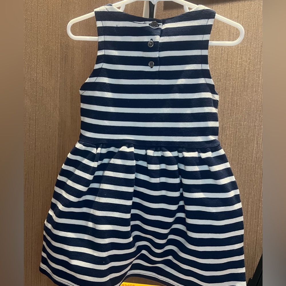 GAP Navy and White Striped Casual Dress - Picture 2 of 3